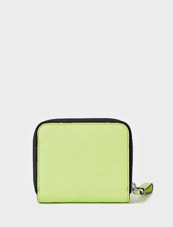 KARL LAGERFELD Carteras Mujer K/Skuare Embossed Sm Zip Wit Verde>Mujer Carteras