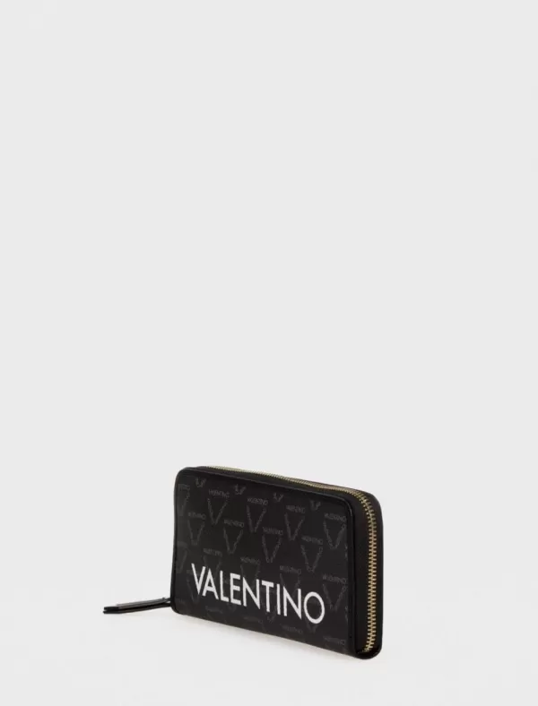 VALENTINO BAGS Carteras Mujer Liuto Vps3Kg155 Negro>Mujer Carteras