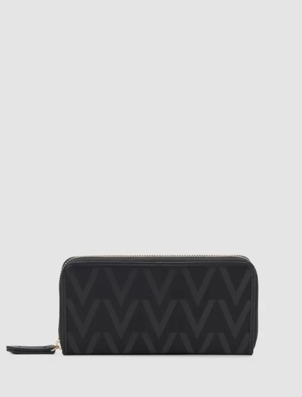 VALENTINO BAGS Carteras Mujer Punch Vbs6Bd217L Negro>Mujer Carteras