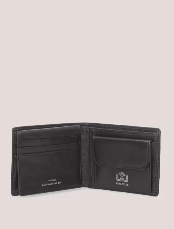 VALENTINO BAGS Carteras Dustin Vpp7E115 Negro>Hombre Carteras