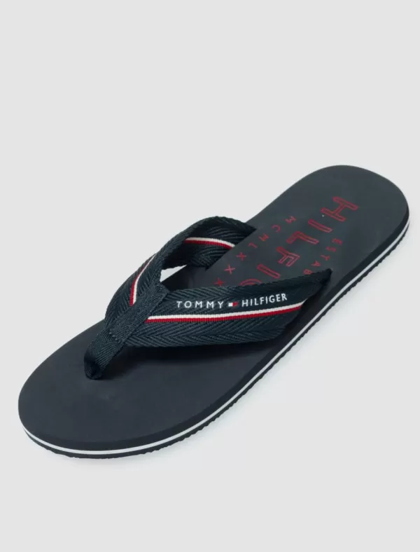 TOMMY HILFIGER Chancla Corporate Hilfiger Beach Sandal Marino>Hombre Chanclas