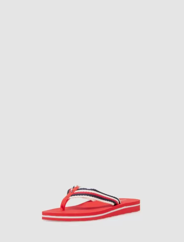 TOMMY HILFIGER Chancla Tommy Essential Comfort Sandal Rojo>Mujer Chanclas