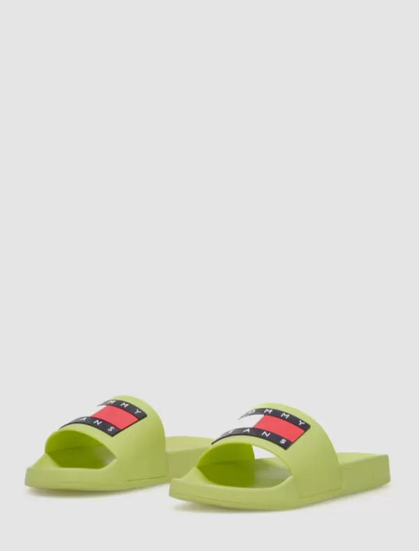 TOMMY HILFIGER Chancla Tommy Jeans Flag Pool Sld Ess Amarillo>Mujer Chanclas