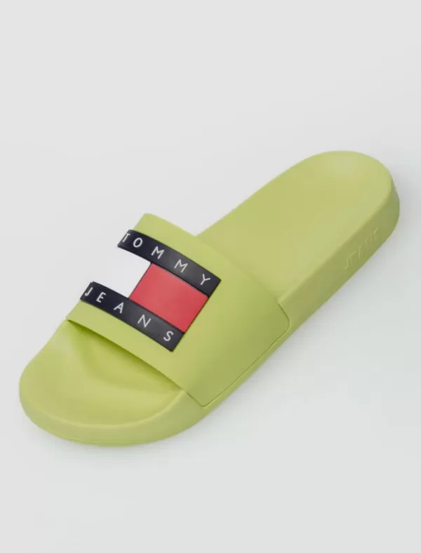 TOMMY HILFIGER Chancla Tommy Jeans Flag Pool Sld Ess Amarillo>Mujer Chanclas