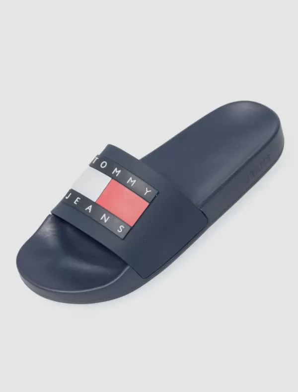 TOMMY HILFIGER Chancla Tommy Jeans Flag Pool Sld Ess Marino>Mujer Chanclas