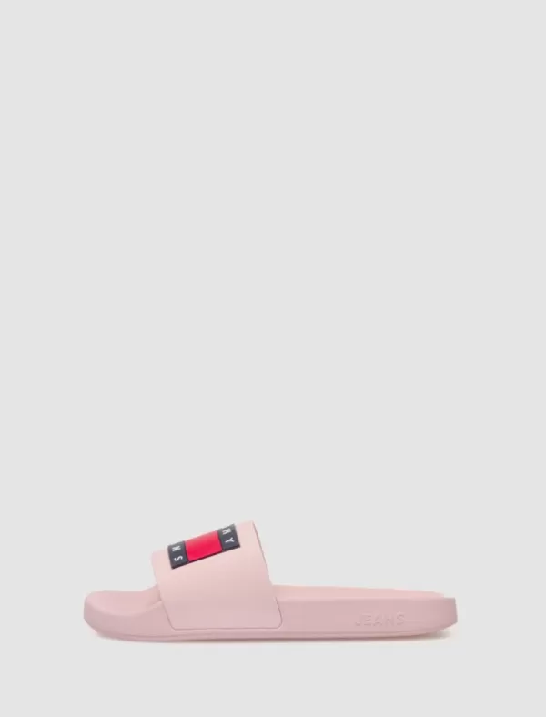 TOMMY HILFIGER Chancla Tommy Jeans Flag Pool Sld Ess Rosa>Mujer Chanclas