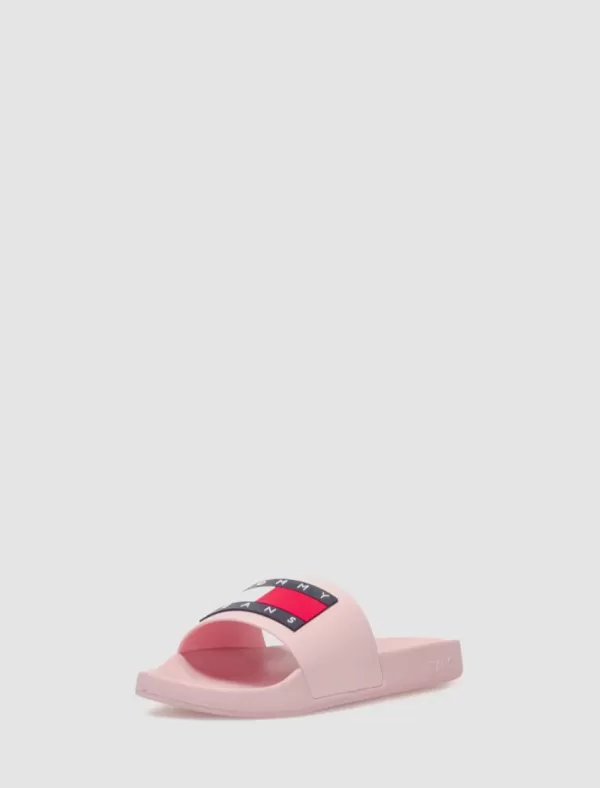 TOMMY HILFIGER Chancla Tommy Jeans Flag Pool Sld Ess Rosa>Mujer Chanclas