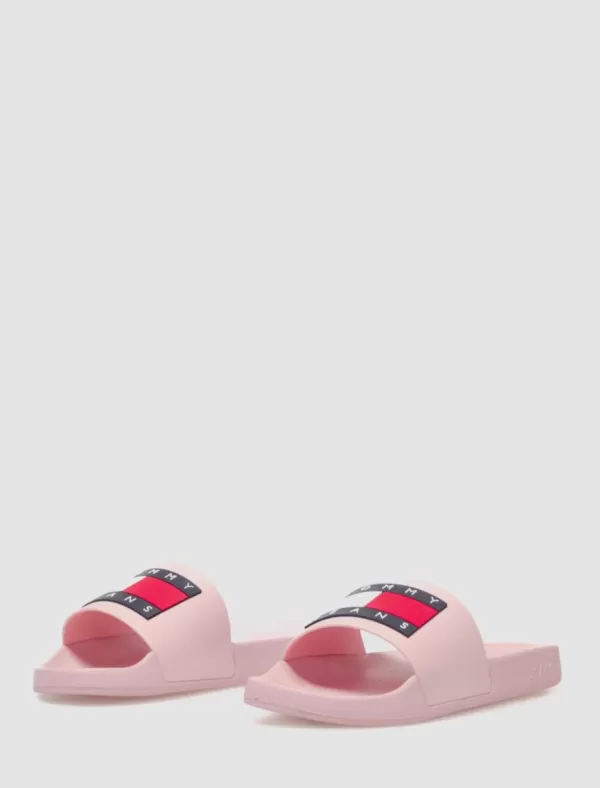 TOMMY HILFIGER Chancla Tommy Jeans Flag Pool Sld Ess Rosa>Mujer Chanclas