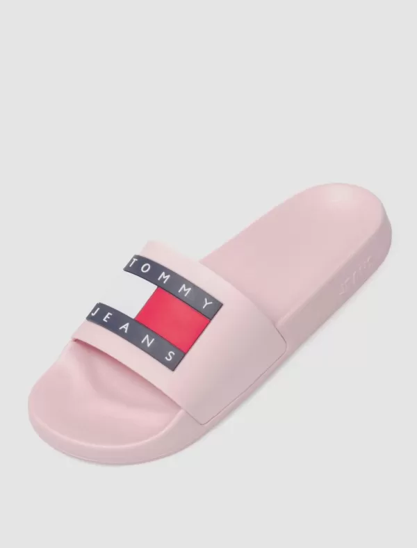 TOMMY HILFIGER Chancla Tommy Jeans Flag Pool Sld Ess Rosa>Mujer Chanclas