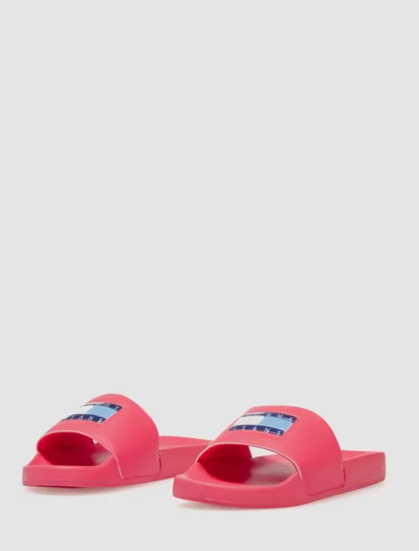 TOMMY HILFIGER Chancla Tommy Jeans Flag Print Pool Sld Fuxia>Mujer Chanclas