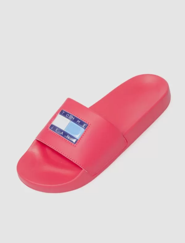 TOMMY HILFIGER Chancla Tommy Jeans Flag Print Pool Sld Fuxia>Mujer Chanclas