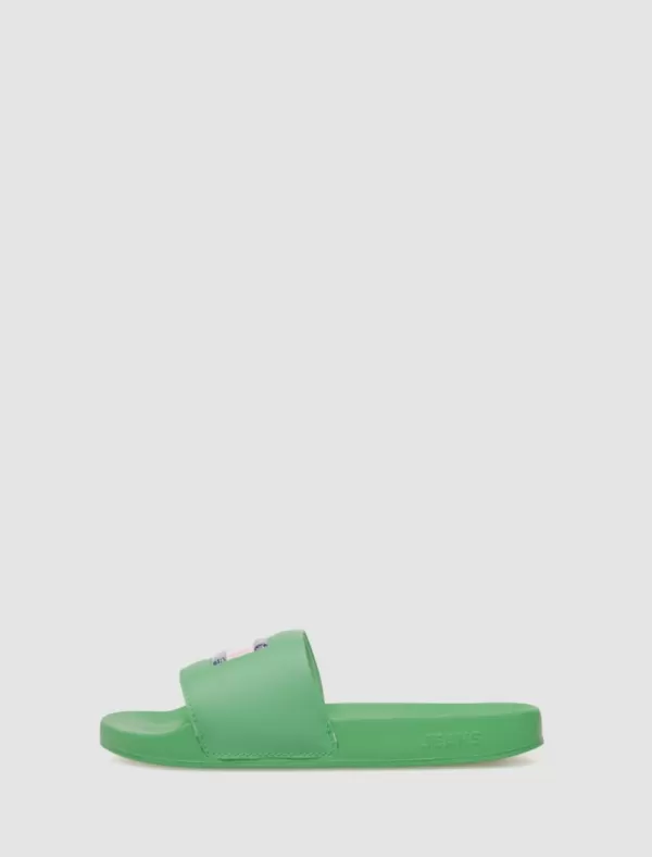 TOMMY HILFIGER Chancla Tommy Jeans Flag Print Pool Sld Verde>Mujer Chanclas