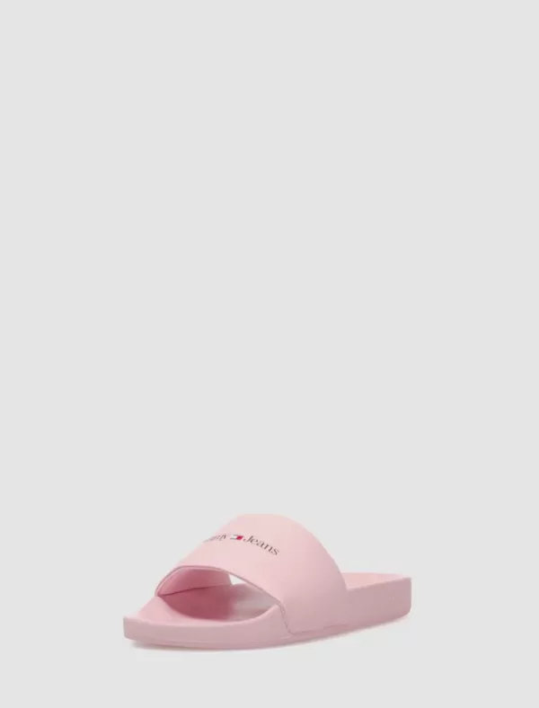 TOMMY HILFIGER Chancla Tommy Jeans Printed Pu Pool Sld Rosa>Mujer Chanclas