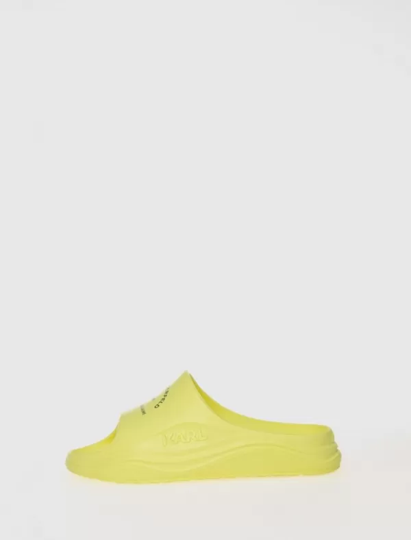 KARL LAGERFELD Chanclas Skoona Maison Karl Slide Amarillo>Mujer Chanclas