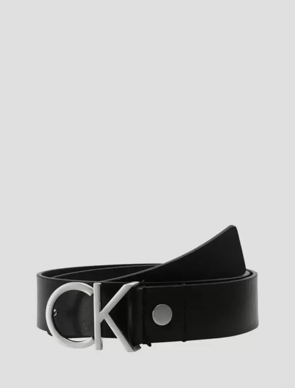 CALVIN KLEIN Cinturon Ck Adj.Logo Belt Negro>Mujer Cinturones