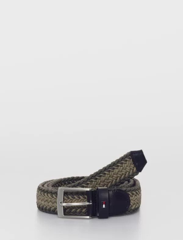 TOMMY HILFIGER Cinturones Hombre Adan Elastic 3.5 Verde>Hombre Cinturon