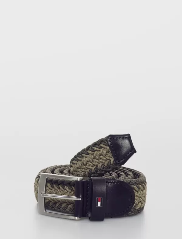 TOMMY HILFIGER Cinturones Hombre Adan Elastic 3.5 Verde>Hombre Cinturon