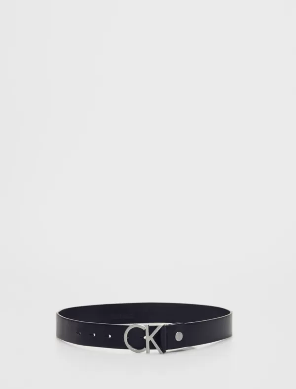 CALVIN KLEIN Cinturones Mujer Ck Adj.Logo Belt Negro>Mujer Cinturones