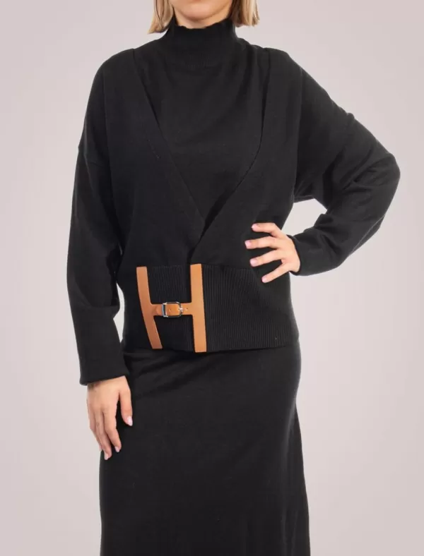 OBVIO Conjunto Maia Negro>Mujer Jerseys Y Cárdigans