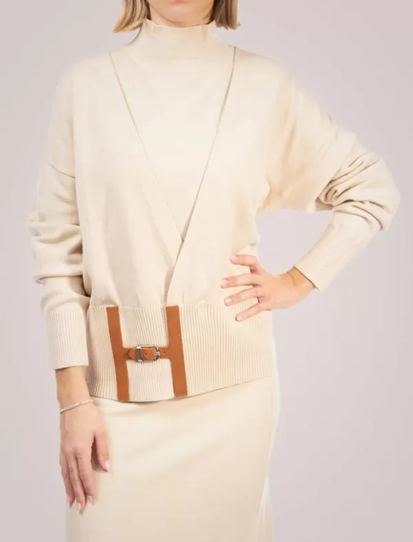 OBVIO Conjunto Maia Taupe>Mujer Jerseys Y Cárdigans