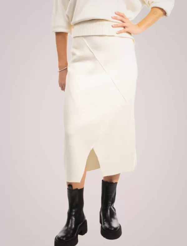 OBVIO Falda Paulette Blanco>Mujer Faldas