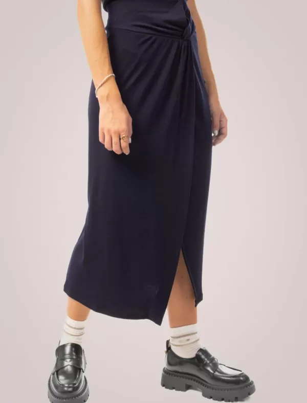 OBVIO Falda Sira Azul>Mujer Faldas
