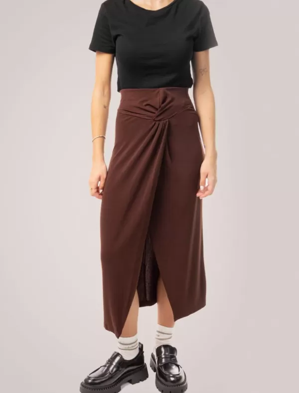OBVIO Falda Sira Marron>Mujer Faldas