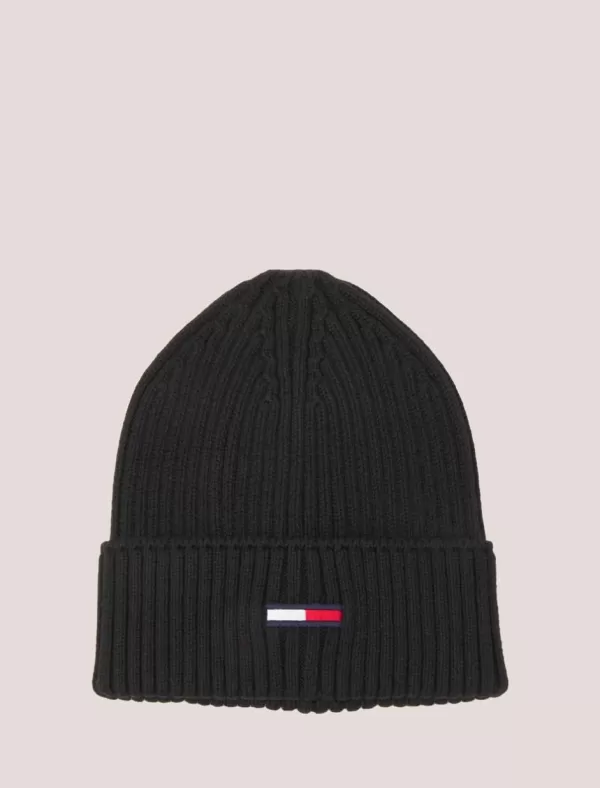 TOMMY HILFIGER Gorros Tjm Flag Rib Beanie Negro>Hombre Gorros