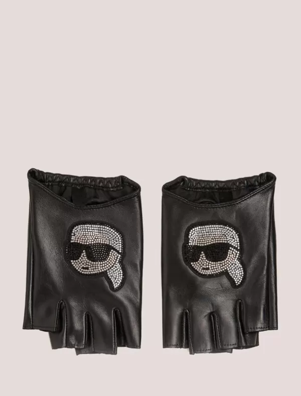 KARL LAGERFELD Guantes Mujer K/Ikonic 2.0 Rhnstn Fl Glove Negro>Mujer Guantes
