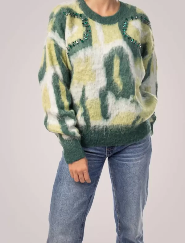 OBVIO Jersey Berna Verde>Mujer Jerseys Y Cárdigans