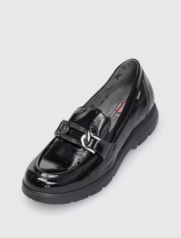FLUCHOS Mocasin F1794 Negro>Mujer Mocasin