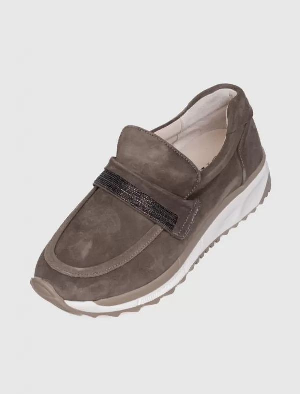 GAIMO Mocasin Tarbos Taupe>Mujer Mocasin