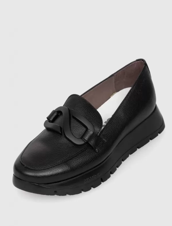 WONDERS Mocasin Rose Negro>Mujer Mocasin