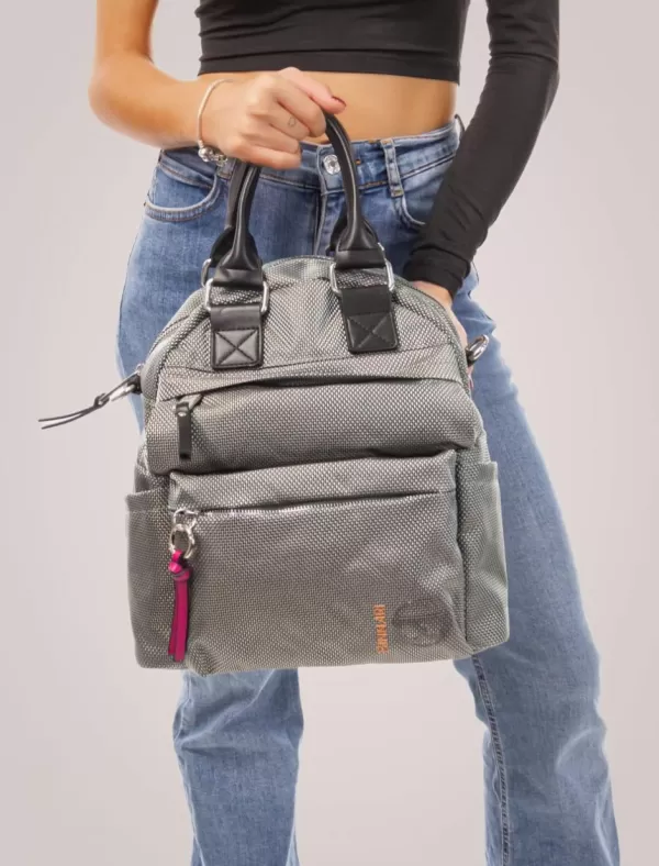 C.N.P. Mochila Mujer Binnari 19742 Plomo>Mujer Mochilas