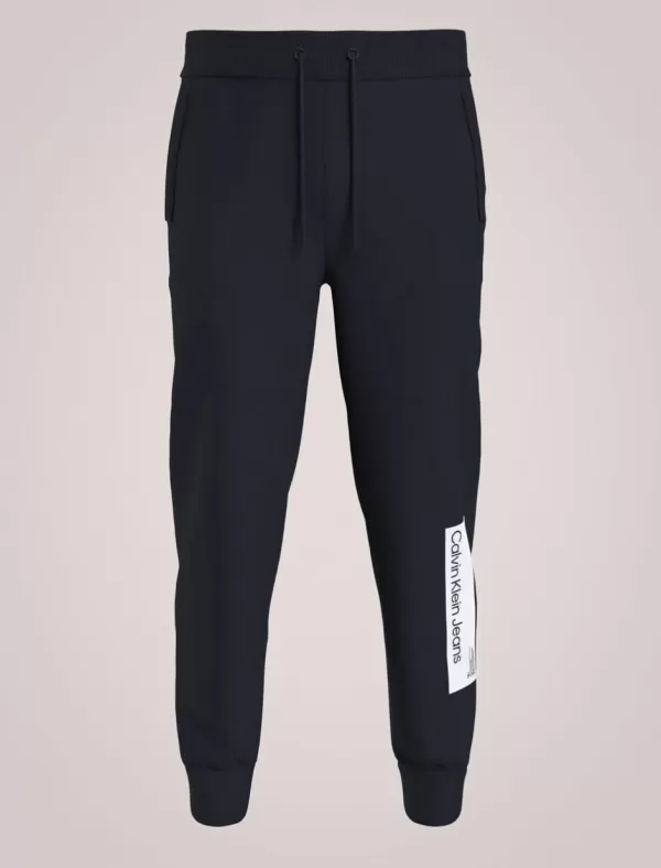 CALVIN KLEIN Pantalon Hombre Hyper Real Box Logo Hwk Pant Negro>Hombre Pantalones