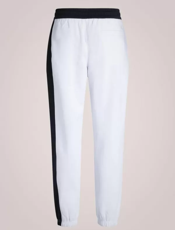 CALVIN KLEIN Pantalon Hombre Institutional Colorblock Pant Blanco>Hombre Pantalones