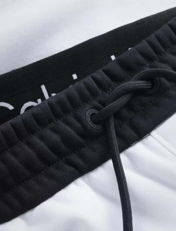 CALVIN KLEIN Pantalon Hombre Institutional Colorblock Pant Blanco>Hombre Pantalones