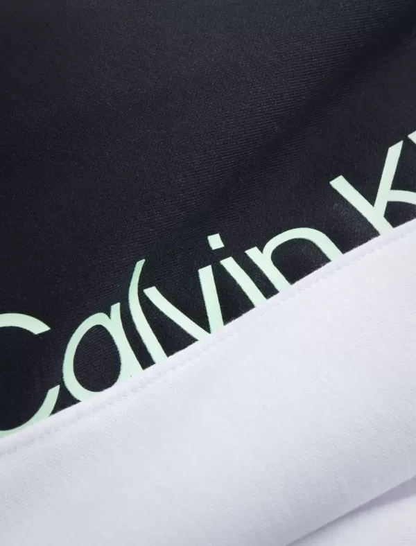 CALVIN KLEIN Pantalon Hombre Institutional Colorblock Pant Blanco>Hombre Pantalones