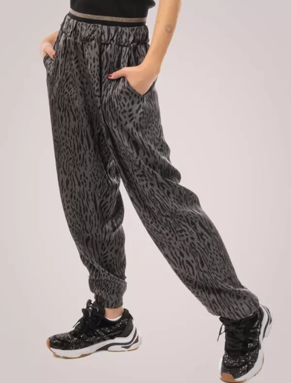 OBVIO Pantalon Basma Gris>Mujer Pantalones