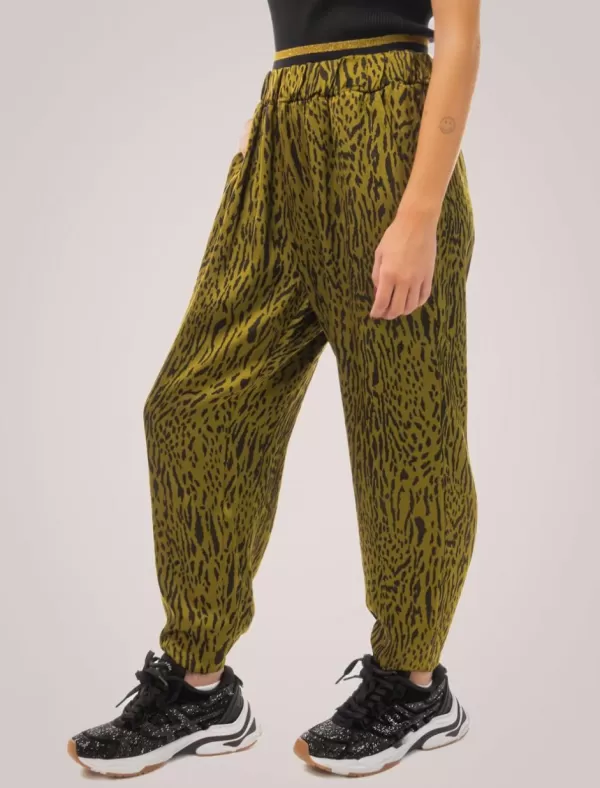 OBVIO Pantalon Basma Verde>Mujer Pantalones