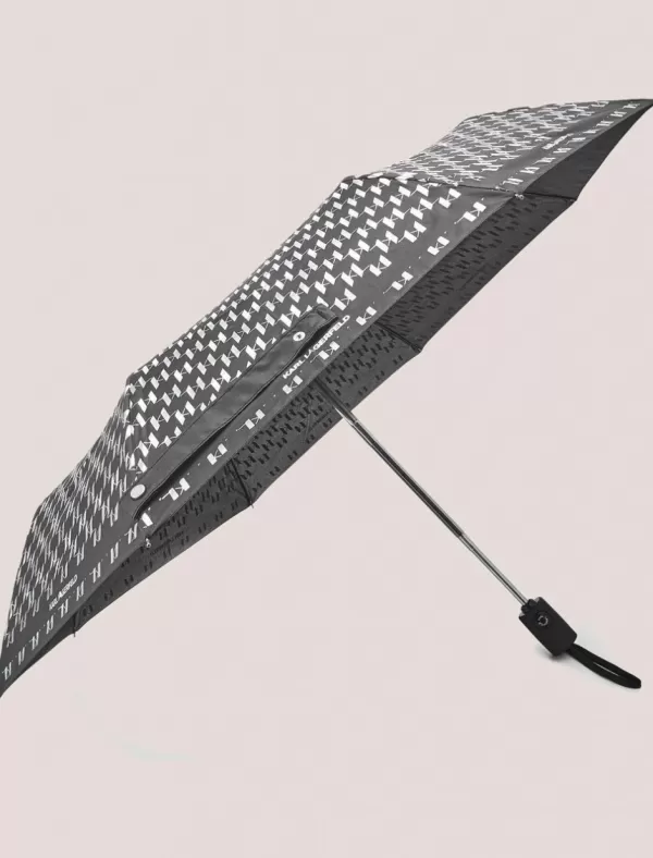 KARL LAGERFELD Paraguas K/Monogram Iridesc Sm Umbrella Negro>Mujer Accesorios