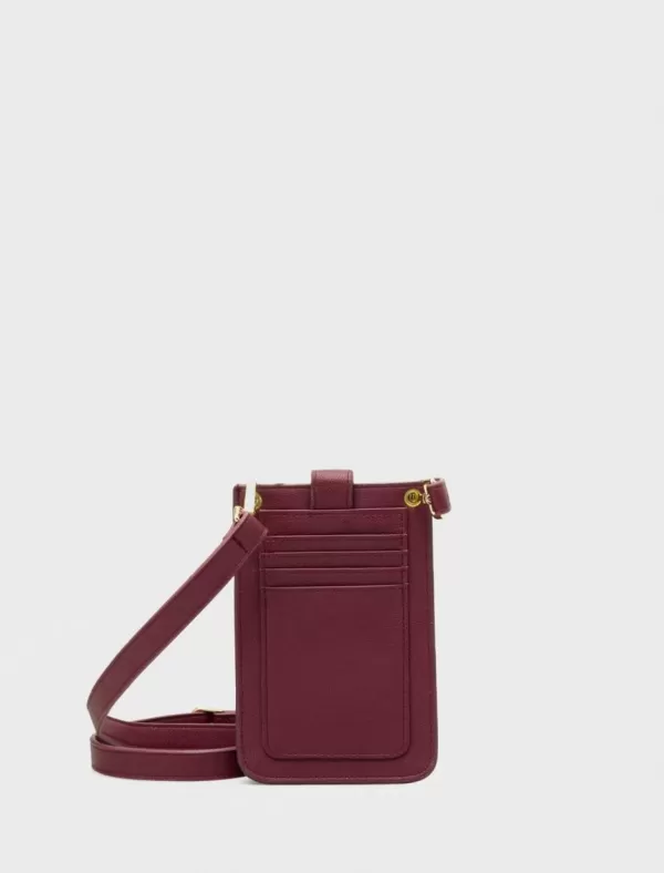 VALENTINO BAGS Porta Movil Mujer Noodles Vbe6G082 Burdeos>Mujer Porta Movil