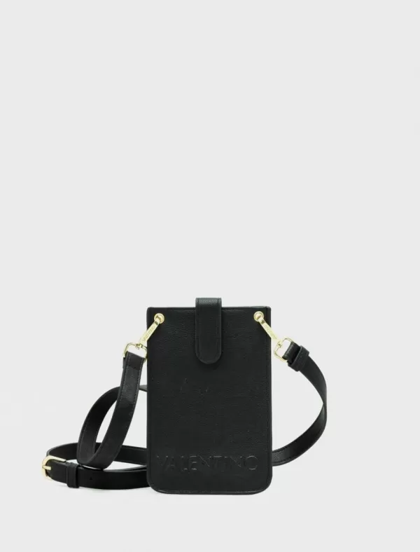 VALENTINO BAGS Porta Movil Mujer Noodles Vbe6G082 Negro>Mujer Porta Movil
