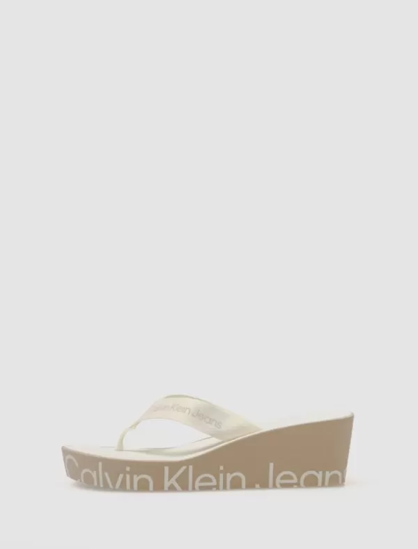 CALVIN KLEIN Sandalia Beach Wedgw Sandal Beig>Mujer Alpargatas