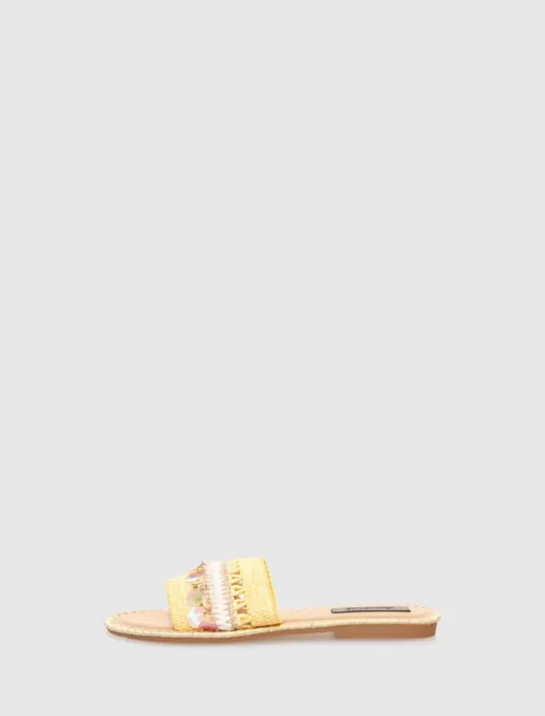 KAMOME TRENDS Sandalia Bella Amarillo>Mujer Sandalias