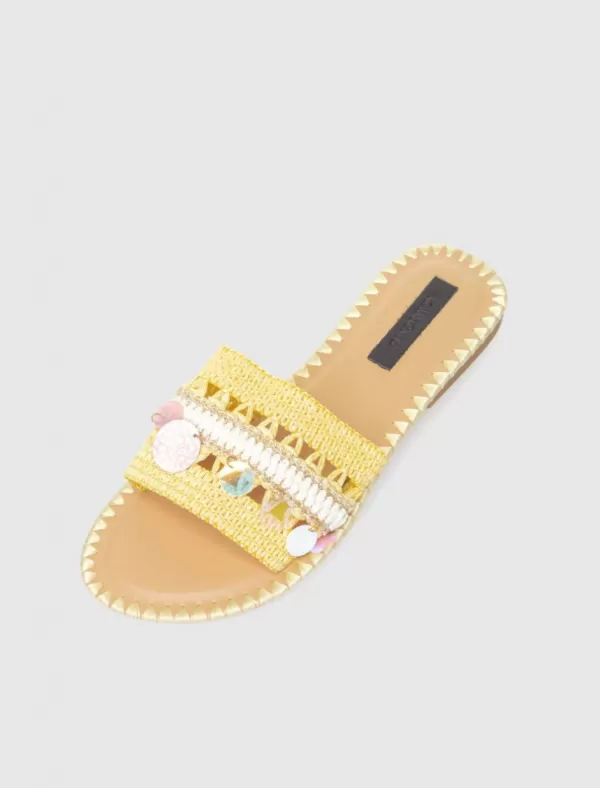 KAMOME TRENDS Sandalia Bella Amarillo>Mujer Sandalias