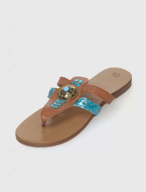 KAMOME TRENDS Sandalia Iris Azul>Mujer Sandalias