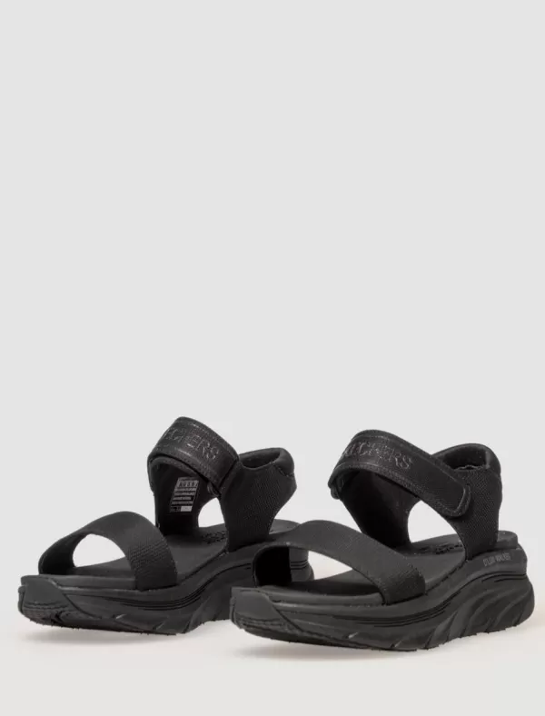 SKECHERS Sandalia Relaxed Fit Dlux Walker-New Block Negro>Mujer Zapatos