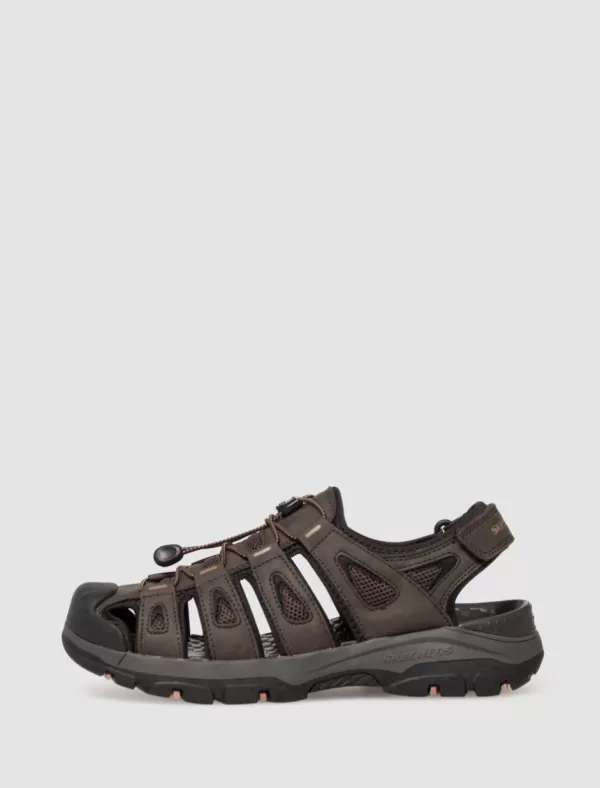 SKECHERS Sandalia Relaxed Fit Tresmen -Outseen Marron>Hombre Sandalias
