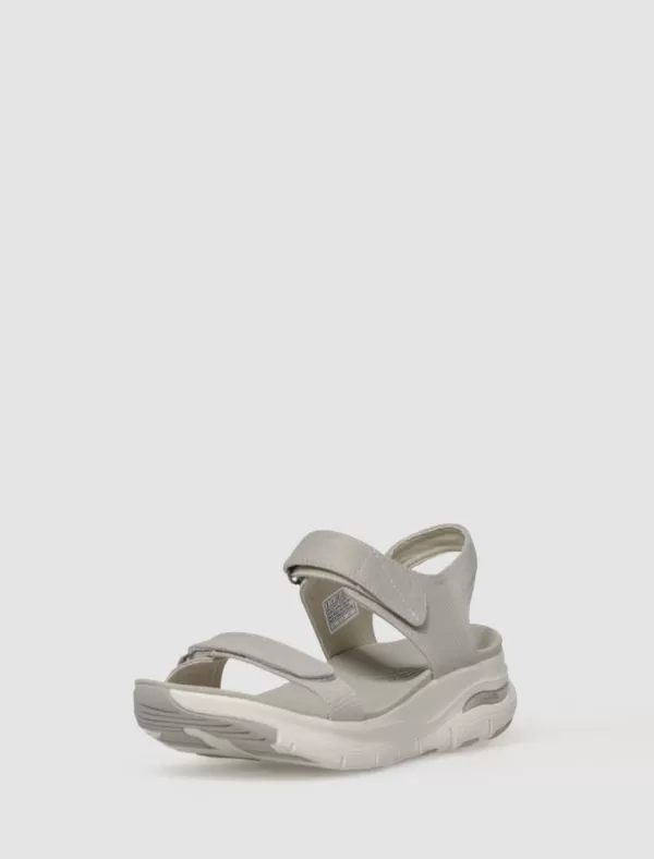 SKECHERS Sandalia Arch Fit-Touristy Gris>Mujer Zapatos